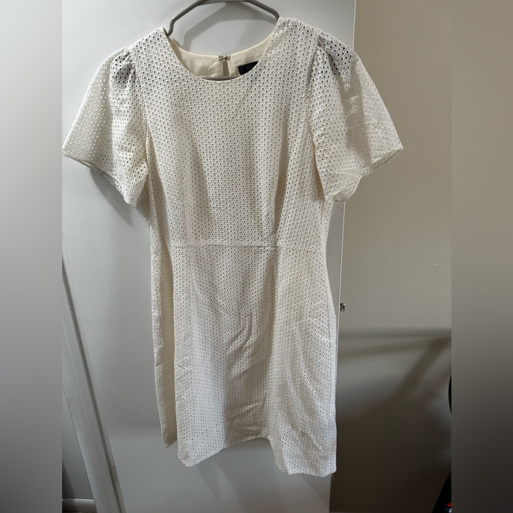 J. Crew Cream Eyelet Dress